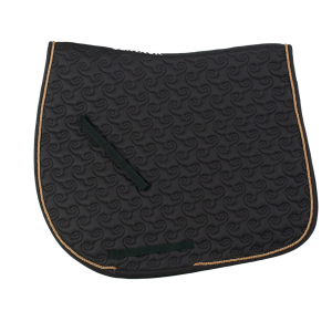 Centaur Horsecare Centaur Horsecare Sovereign Dressage Saddle Pad in Black/RoseGold | Size 24.75" x 23" - $58.49 at Murdoch's Ranch & Home Supply