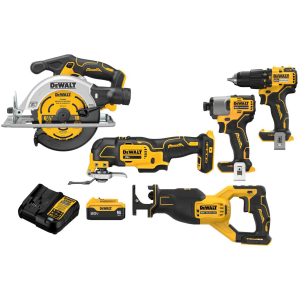 Dewalt DEWALT 20V MAX 5-Tool Combo Kit DCK530P1 - $412.49 at Murdoch's Ranch & Home Supply