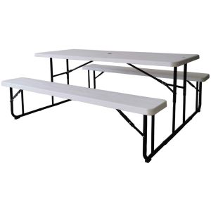 Iceberg Iceberg Resin Folding Picnic Table | Size 30" x 72" - $199.99 at Murdoch's Ranch & Home Supply