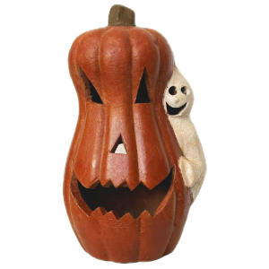 Pacific Home And Garden Pacific Home and Garden Tall Halloween Pumpkin with Ghost Holiday Decor - $109.99 at Murdoch's Ranch & Home Supply