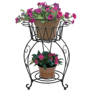 Deer Park Deer Park Small Round Wave Planter Stand | Size 20" - $99.99 at Murdoch's Ranch & Home Supply