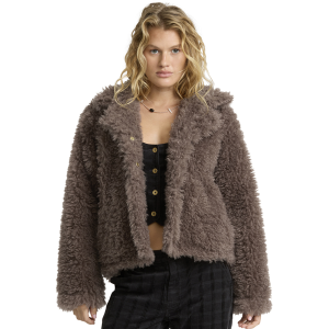 Billabong Holidazed Fluffy Jacket in Incense | Womens | Size XS