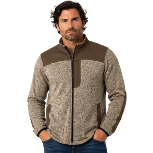 Pintlar Pintlar Two-Tone Full Zip Sweatshirt in Tan/Brown | Mens | Size LT - $79.99 at Murdoch's Ranch & Home Supply