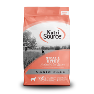 Nutrisource NutriSource Grain-Free Small Bites Seafood Select Salmon and Menhaden Fish Meal Protein Dry Dog Food | Size 15 lbs - $49.99 at Murdoch's Ranch & Home Supply
