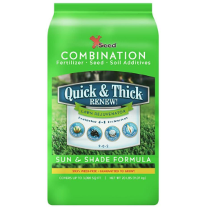 X-Seed X-Seed Quick and Thick Renew Lawn Rejuvenator Sun and Shade Formula | Size 20 lbs - $49.99 at Murdoch's Ranch & Home Supply