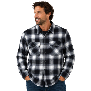 Pintlar Pintlar Plaid Flannel Shirt Jacket in Black/Cream | Mens | Size Medium - $44.99 at Murdoch's Ranch & Home Supply