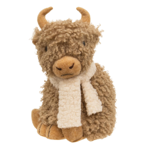 BrightIdeas Sitting Fluffy Winter Highland Cow Holiday Decor