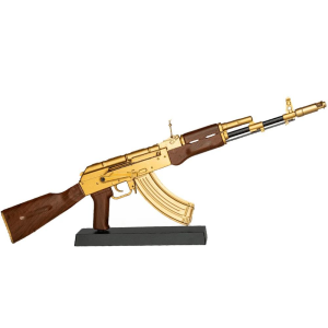 Goatguns GoatGuns Diecast Gold AK-47 Model Miniature Toy Rifle | Size 12.5" - $39.99 at Murdoch's Ranch & Home Supply