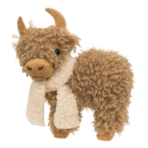 BrightIdeas Standing Fluffy Winter Highland Cow Holiday Decor