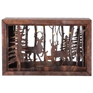 Brightideas BrightIdeas Wooden Deer Scene with LED and Timer Holiday Decor - $34.99 at Murdoch's Ranch & Home Supply