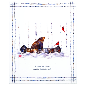 Carstens Inc. Carstens Inc. Light Plush Throw in Bear and Canoe | Size 50" x 60" - $34.99 at Murdoch's Ranch & Home Supply