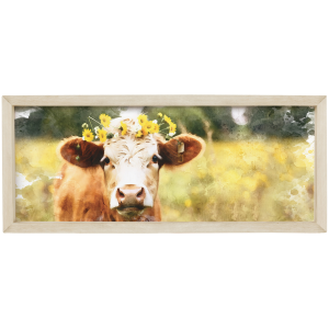 Sincere Surroundings Sincere Surroundings Cow Flower Crown Wall Art - $34.99 at Murdoch's Ranch & Home Supply