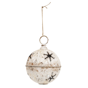 Col House Designs Col House Designs Gleaming Distressed White Metal Snowflake Jingle Bell Ornaments - $32.99 at Murdoch's Ranch & Home Supply