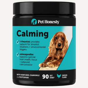 Pet Honesty Pet Honesty Chicken Flavor Hemp Calming Max Strength Dog Supplement | Size 90 Count - $32.99 at Murdoch's Ranch & Home Supply