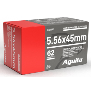 Aguila Ammunition 5.56 NATO 62 Grain FMJ Ammo 50 Rounds