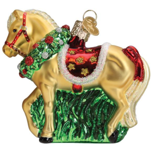Old World Christmas Old World Christmas Horse with Wreath Christmas Ornament - $27.99 at Murdoch's Ranch & Home Supply