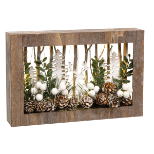 BrightIdeas Winter Deer Scene LED Box Holiday Decor
