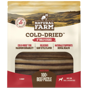 Natural Farm Natural Farm 5-Pack 6" Cold-Dried Bully Stick Dog Treat | Size 6" - $22.99 at Murdoch's Ranch & Home Supply