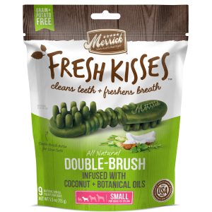 Merrick Merrick Fresh Kisses Double Brush Dental Treats Small Dog | Size 15 Treat Bag - $19.99 at Murdoch's Ranch & Home Supply