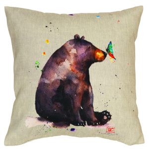 Carstens Inc. Carstens Inc. Outdoor Decorative Pillow in Bear and Butterfly | Size 18" x 18" - $19.99 at Murdoch's Ranch & Home Supply