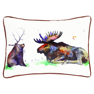 Carstens Inc. Carstens Inc. Water Color Art Decorative Pillow in If a Bear had Antlers | Size 16" x 20" - $19.99 at Murdoch's Ranch & Home Supply