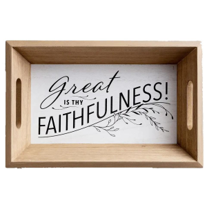 Dayspring DaySpring Great is Thy Faithfulness Decorative Tray - $19.99 at Murdoch's Ranch & Home Supply