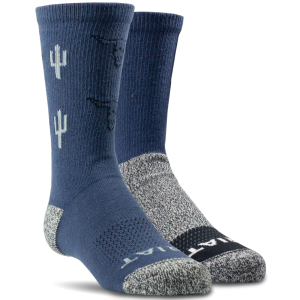 Ariat Ariat Cotton Crew Socks 2 Pack in Navy | Size Large - $19.99 at Murdoch's Ranch & Home Supply