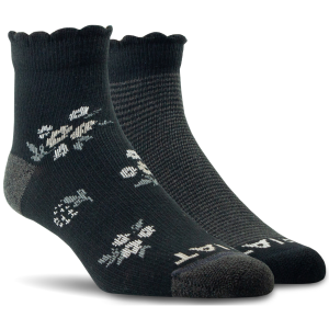 Ariat Ariat Floral & Stripes Ankle Socks 2 Pack in Black | Womens | Size Medium - $19.99 at Murdoch's Ranch & Home Supply