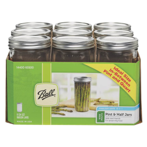 Ball Ball 1-1/2 Pint Wide Mouth Mason Canning Jars 9 Count | Size 1-1/2 pt - $17.99 at Murdoch's Ranch & Home Supply