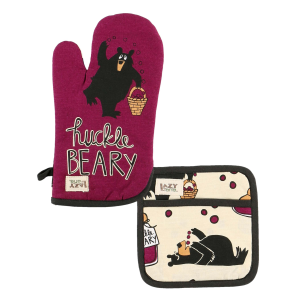 Lazy One Hucklebeary Oven Mitt Pot Holder