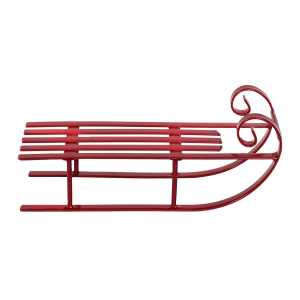 Hearthside 8.5" Red Metal Sled Holiday Decor