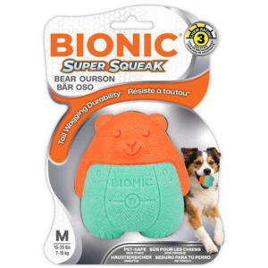 Bionic Bionic Super Squeak Bear Dog Toy | Size Medium - $14.99 at Murdoch's Ranch & Home Supply