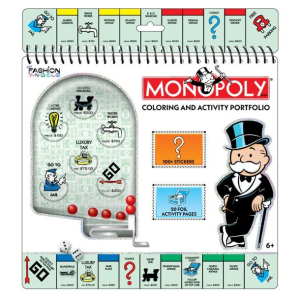 Fashion Angels Monopoly Coloring and Activity Portfolio Book