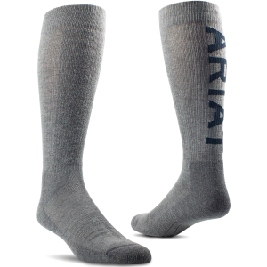 Ariat Ariat Midweight Over-The-Calf Western Boots Socks in Charcoal | Mens | Size Large - $14.99 at Murdoch's Ranch & Home Supply
