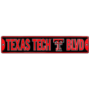 Signs For Fun Signs For Fun Texas Tech Blvd Tin Street Sign | Size 24"x5" - $12.99 at Murdoch's Ranch & Home Supply