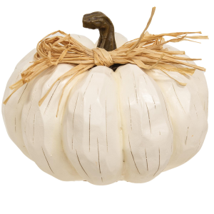 Brightideas BrightIdeas Cream Carved Look Resin Pumpkin Holiday Decor - $9.99 at Murdoch's Ranch & Home Supply