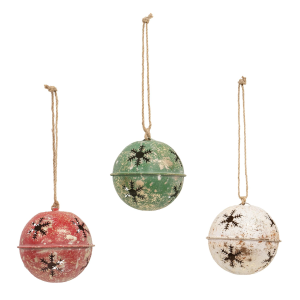 Col House Designs Col House Designs Gleaming Distressed Metal Snowflake Jingle Bell Ornaments Assorted - $9.99 at Murdoch's Ranch & Home Supply