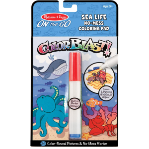 Melissa & Doug On-the-Go Sea Life No-Mess Coloring Pad