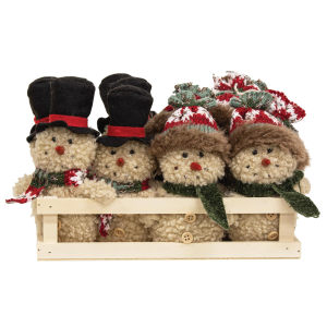 Brightideas BrightIdeas 10-Piece Rustic Holiday Snowman Ornament with Crate Holiday Decor - $6.99 at Murdoch's Ranch & Home Supply