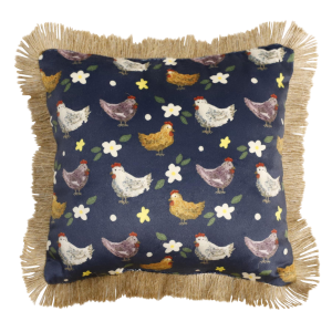 Carstens Inc. Carstens Inc. Navy Chicken Mini Pillow | Size 8" x 8" - $5.99 at Murdoch's Ranch & Home Supply