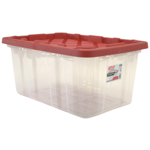 Edge Plastics Edge Plastics 5-Gallon Tough Tote Storage Bin in Clear | Size 5 Gallon - $5.99 at Murdoch's Ranch & Home Supply