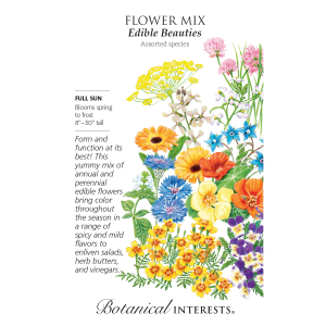 Botanical Interests Botanical Interests Edible Beauties Flower Mix Seeds - $5.59 at Murdoch's Ranch & Home Supply