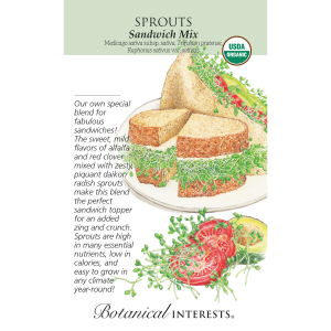Botanical Interests Botanical Interests Sandwich Mix Sprouts Seeds - $4.99 at Murdoch's Ranch & Home Supply