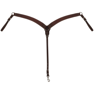 Weaver Working Cowboy Contoured Breast Collar in Golden Chestnut/Brown