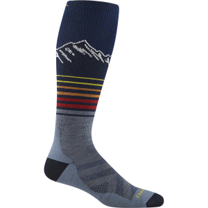 Darn Tough Socks Darn Tough Socks Steep Lines Over-the-Calf Lightweight Ski & Snowboard Socks in Eclipse/Grey | Size Medium - $30.99 at Murdoch's Ranch & Home Supply