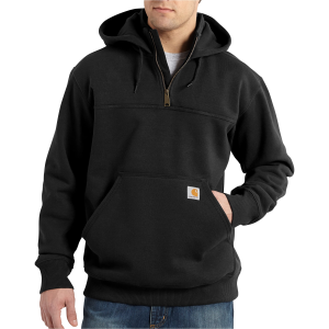 Carhartt Paxton 1/4 Zip Sweatshirt in Black | Mens | Size 3XL