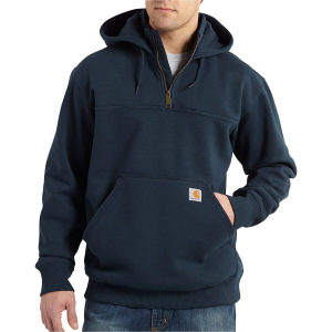 Carhartt Paxton 1/4 Zip Sweatshirt in Navy/Blue | Mens | Size Large