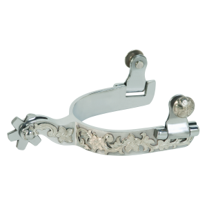 Weaver Weaver Leather Ladies' Spur with German Silver Floral Trim - $114.99 at Murdoch's Ranch & Home Supply