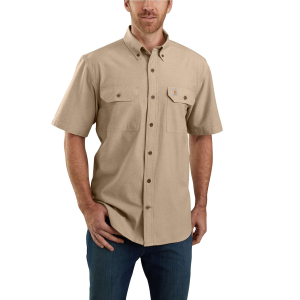 Carhartt Carhartt TW369-M Original Fit Midweight Short Sleeve Shirt in Dark Tan Chambray | Size 3XL - $44.99 at Murdoch's Ranch & Home Supply