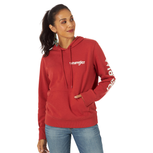 Wrangler Wrangler Retro Americana Hoodie in Rust/Red | Size Small - $44.99 at Murdoch's Ranch & Home Supply